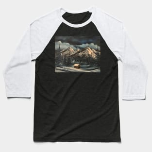 Evening Snow Baseball T-Shirt